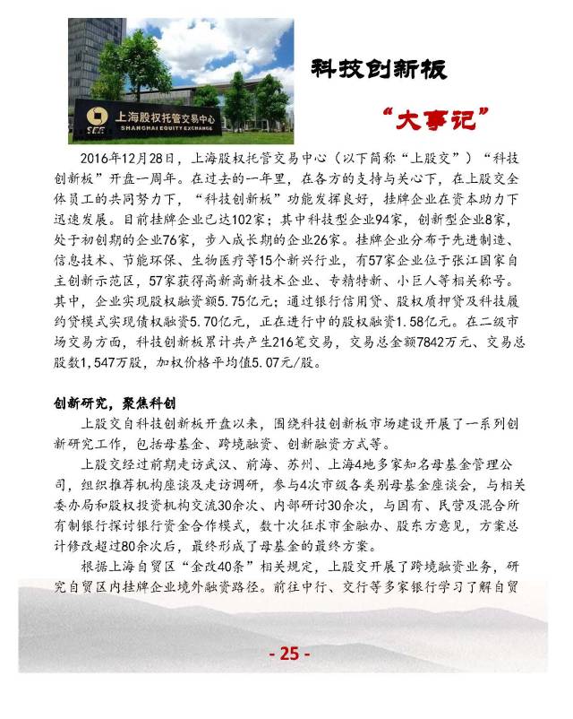 上海股交中心2017.3月號(hào)（總第二十一期）科創(chuàng)板大事記_上海股權(quán)托管交易中心